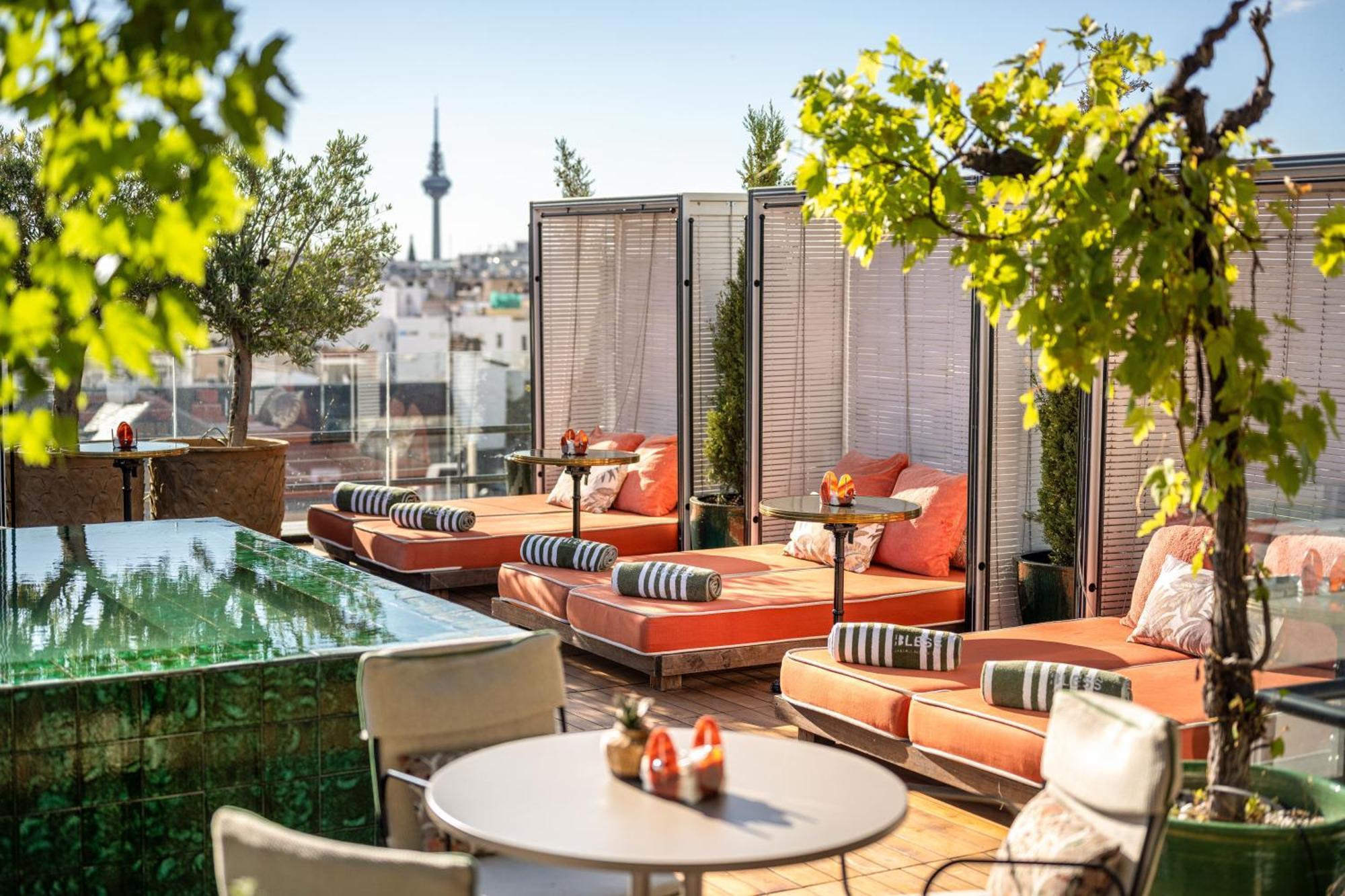 Bless Hotel Madrid - The Leading Hotels Of The World المظهر الخارجي الصورة The rooftop terrace